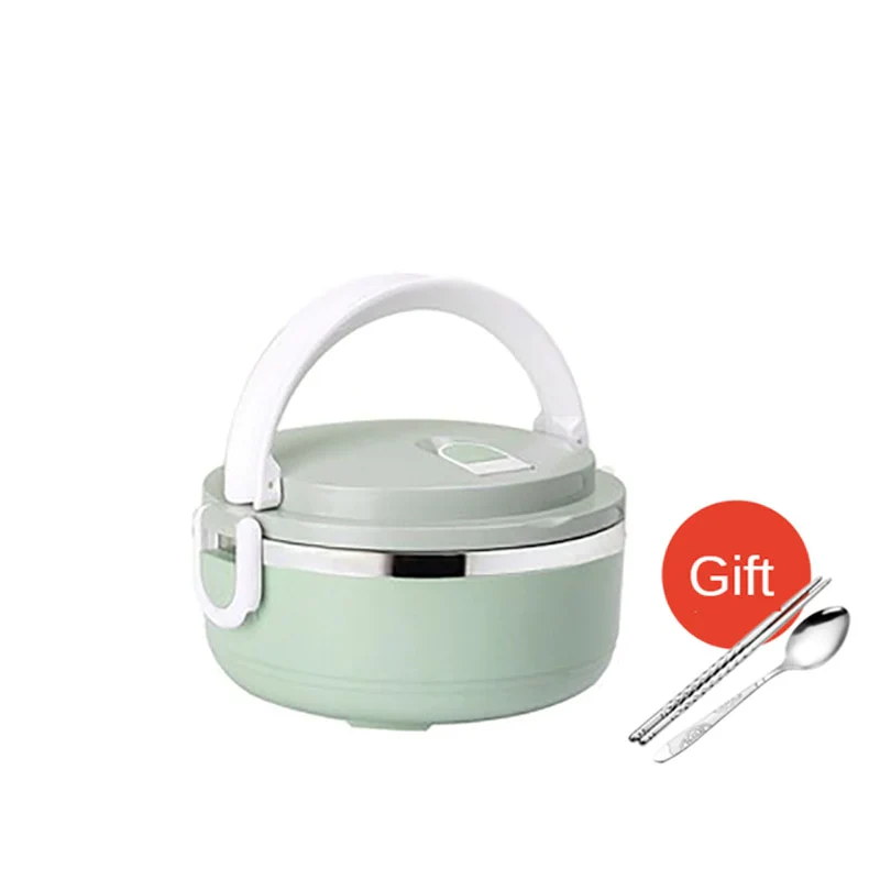 HULIANFU Microwave Stainless Steel Thermal Lunch Box Food Storage Box Travel Picnic Leakproof Lunch Box Students Work Adult Lunch Box - Deanwangkt