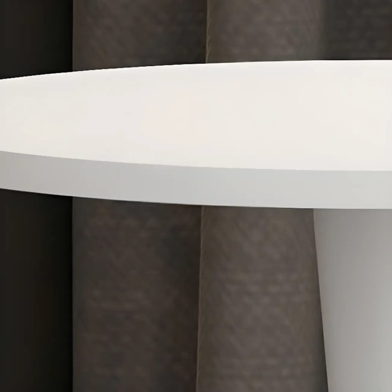 Modern Matte Black Metal Pedestal Round Wood Bar Tables