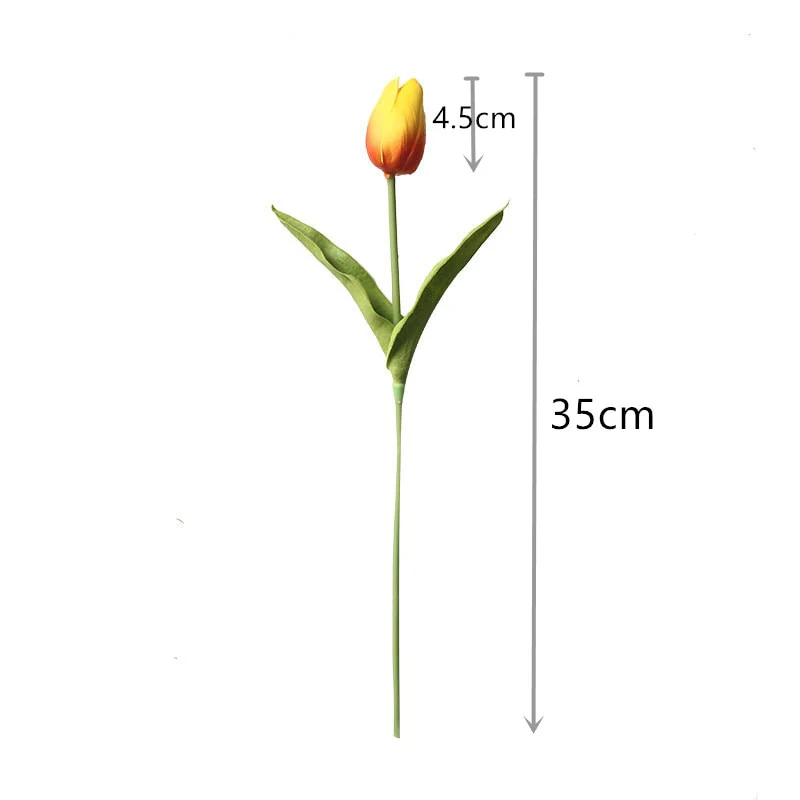 HULIANFU 2026  10PCS Artificial Flowers Garden Tulips Real Touch Flowers Tulip Bouquet Decor Mariage for Home Wedding Decorations Fake Flower - Deanwangkt