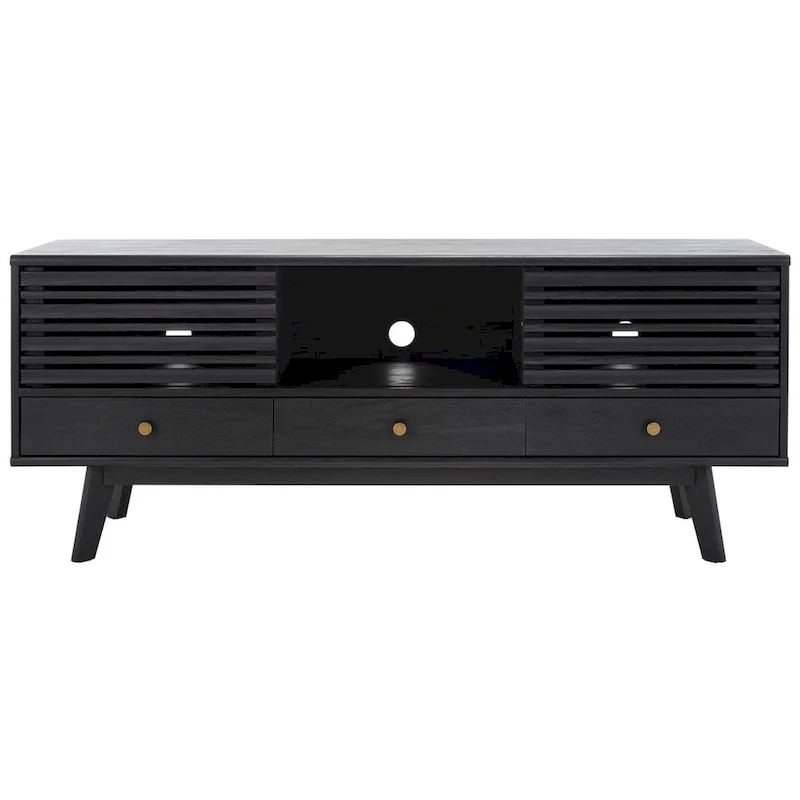 SAFAVIEH Ciera 3-Drawer Entertainment TV Media Stand (65 Flatscreen TV) - 58.7 In. x 15.2 In. x 23.9 In. - 59Wx15Dx24H