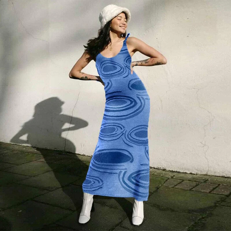 Floral Print Dress Women Sexy Strapless High Waist Elegant Party Dresses Bandeau Lace Trim Button Maxi Dress Fashion Chic Dress - Deanwangkt