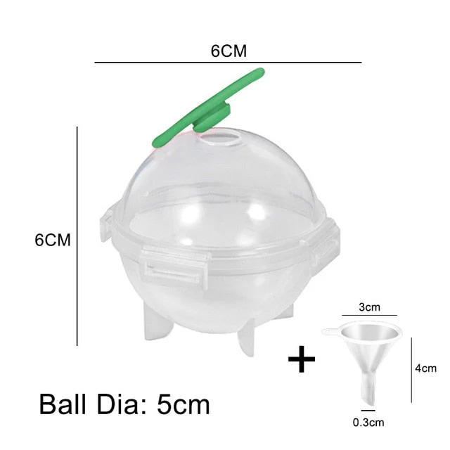 HULIANFU Round 4 Cavity Ice Mould Ice Ball Maker DIY Ice Cream Mold Plastic Whiskey Ice Cube Tray Bar Accessories Tool форма для льда - Deanwangkt