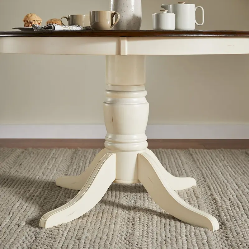 Mackenzie Country Antique Two-tone Dining Table by iNSPIRE Q Classic