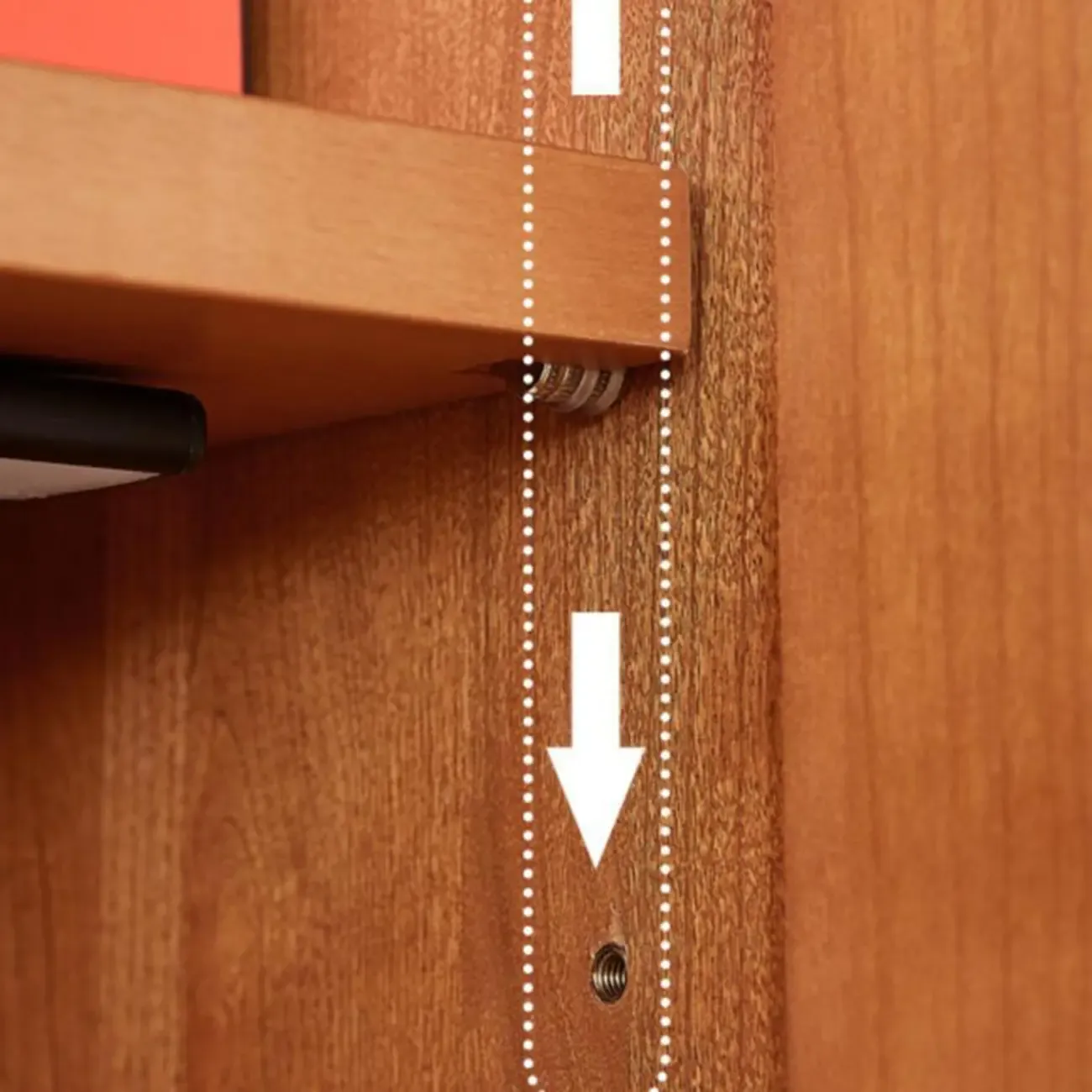 Modern Brown Wooden Sideboard with Adjustable Shelving