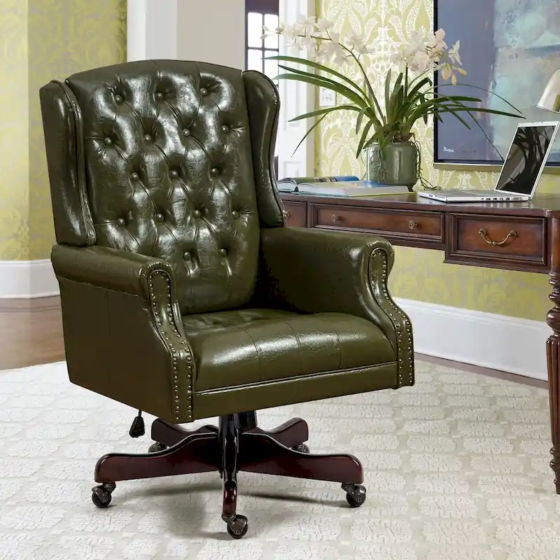 AVAWING Classic Executive Office Chair High Back Wingback Boss Chair