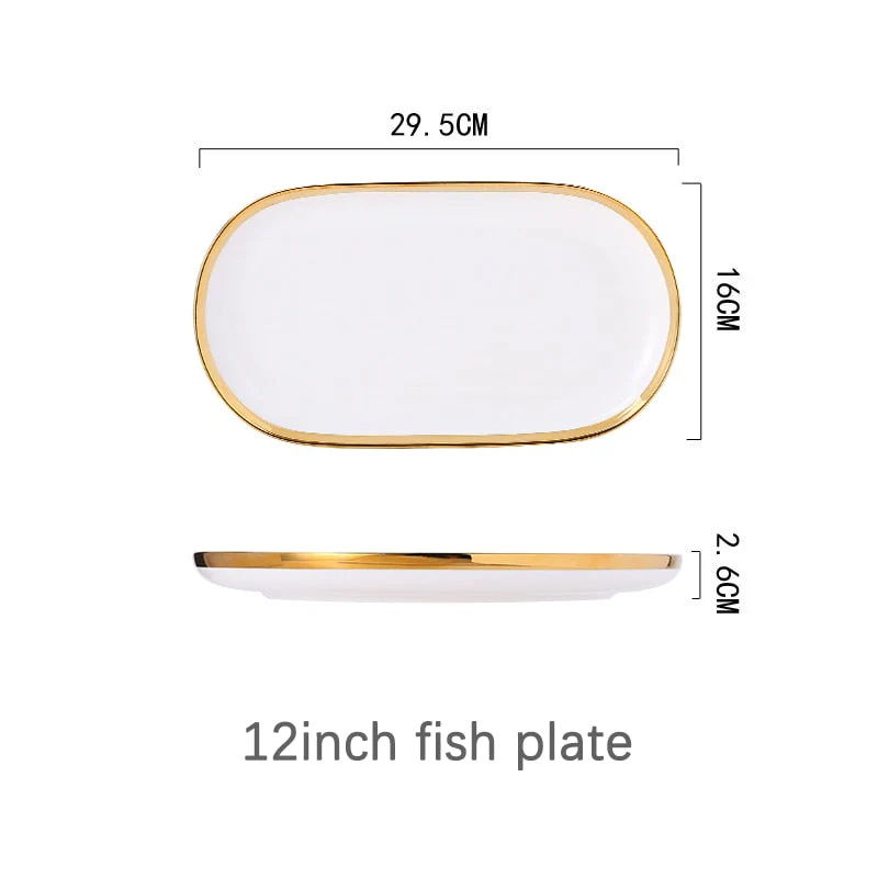 HULIANFU White Porcelain Plates for Food Dinner Set Dishes Salad Soup Bowl Ceramic Plates and Bowls Set Tableware Set Service for 4/6/8 - Deanwangkt