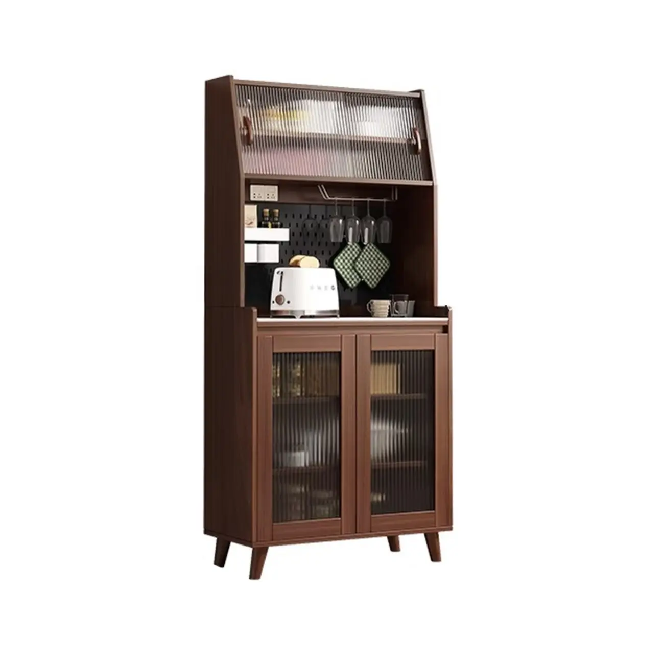 Modern Slab Stone Countertop Kitchen Sideboard