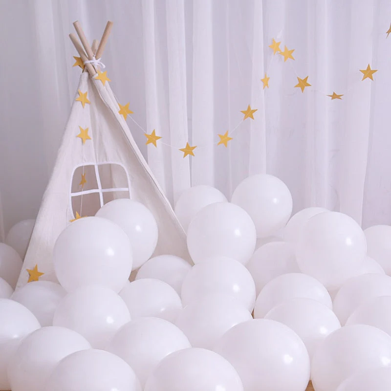 HULIANFU Latex Balloons 10 inch Large Helium Party Balloons for Wedding Birthday Party Supplies Ceremony Decorations 30/50/100 pcs - Deanwangkt