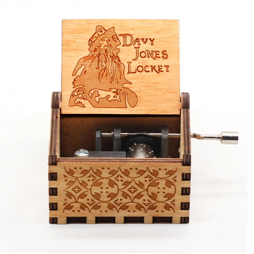 HULIANFU New Attack On Titan Queen Music Box Antique Carved Wooden Hand Cranks Power Game Crossing Rainbow Christmas Birthday Gifts - Deanwangkt