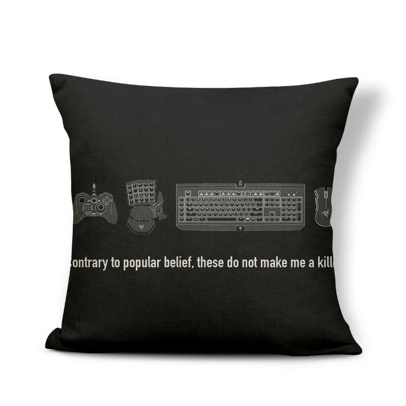 HULIANFU Super Hot Game Fans Video Gamepads Cushion Cases Retro Games Decorative Pillows Case Livingroom Sofa Couch Bed Car Throw Pillows - Deanwangkt