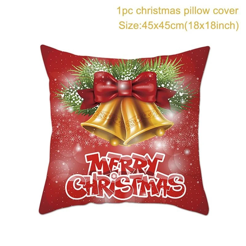 HULIANFU Santa pillowcase Happy New Year 2026  Xmas Gifts  Christmas Decor For Home Merry Christmas Ornament Navidad Natal Xmas Gifts - Deanwangkt