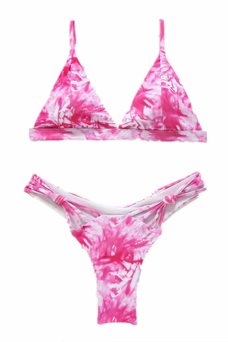 hulianfu Pok Tie-dye Two-piece Swimwear - Deanwangkt