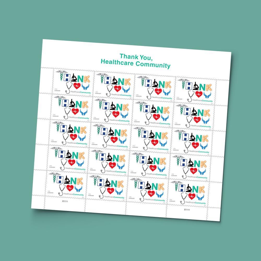 Thank You, Healthcare Community Stamp Recognized for Design Excellence - TWENTYSTAMPS