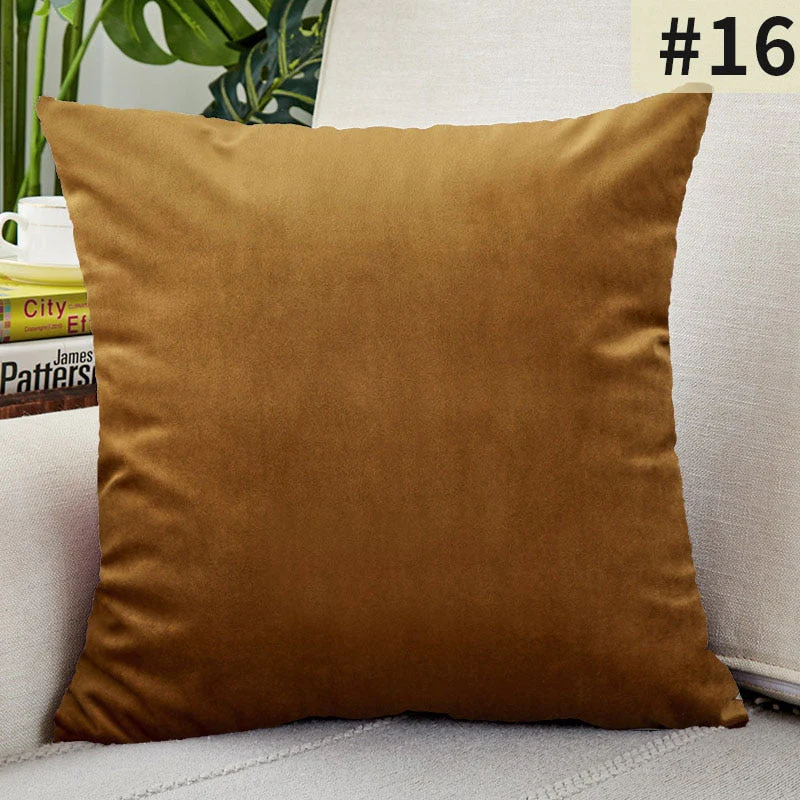HULIANFU Super Soft Cushion Cover Velvet Pillow Cover For Sofa Living Room Housse De Coussin 30x50cm Decorative Pillows Nordic Decoration - Deanwangkt