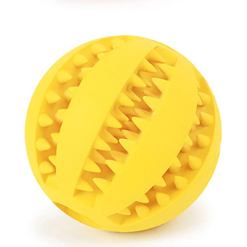HULIANFU Toys for Dogs Rubber Dog Ball For Puppy Funny Dog Toys For Pet Puppies Large Dogs Tooth Cleaning Snack Ball Toy For Pet Products - Deanwangkt