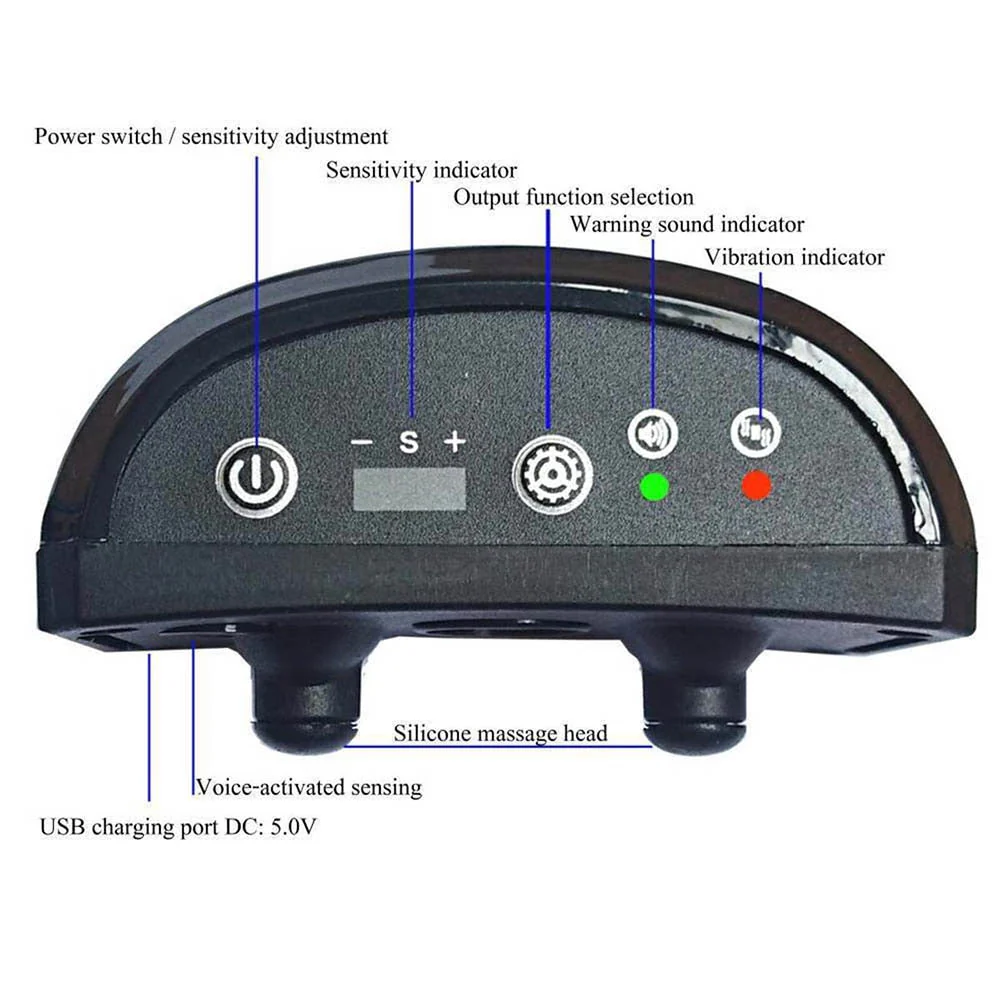 HULIANFU Pet Dog Anti-Barking Automatic Collar Dog Training Collar USB Electric Ultrasonic Dog Stop Barking Vibration Anti Bark Collar - Deanwangkt