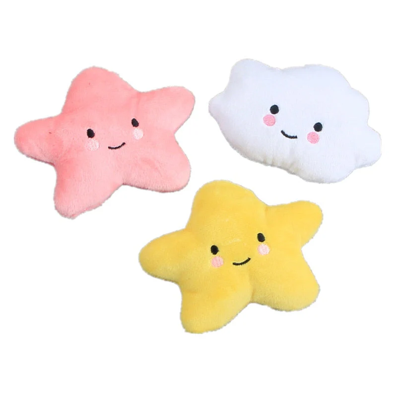 HULIANFU Pet Toys Plush Squeaky Toy Bite-Resistant Clean Dog Chew Puppy Training Toy Soft Banana Bone Vegetable Fruit Pet Supplies - Deanwangkt