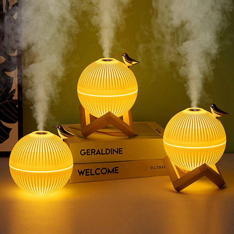 HULIANFU Ultrasonic Mini Air Humidifier 330ML  Essential Oil Diffuser For Home Car USB Fogger Mist Maker With LED Night Lamp - Deanwangkt