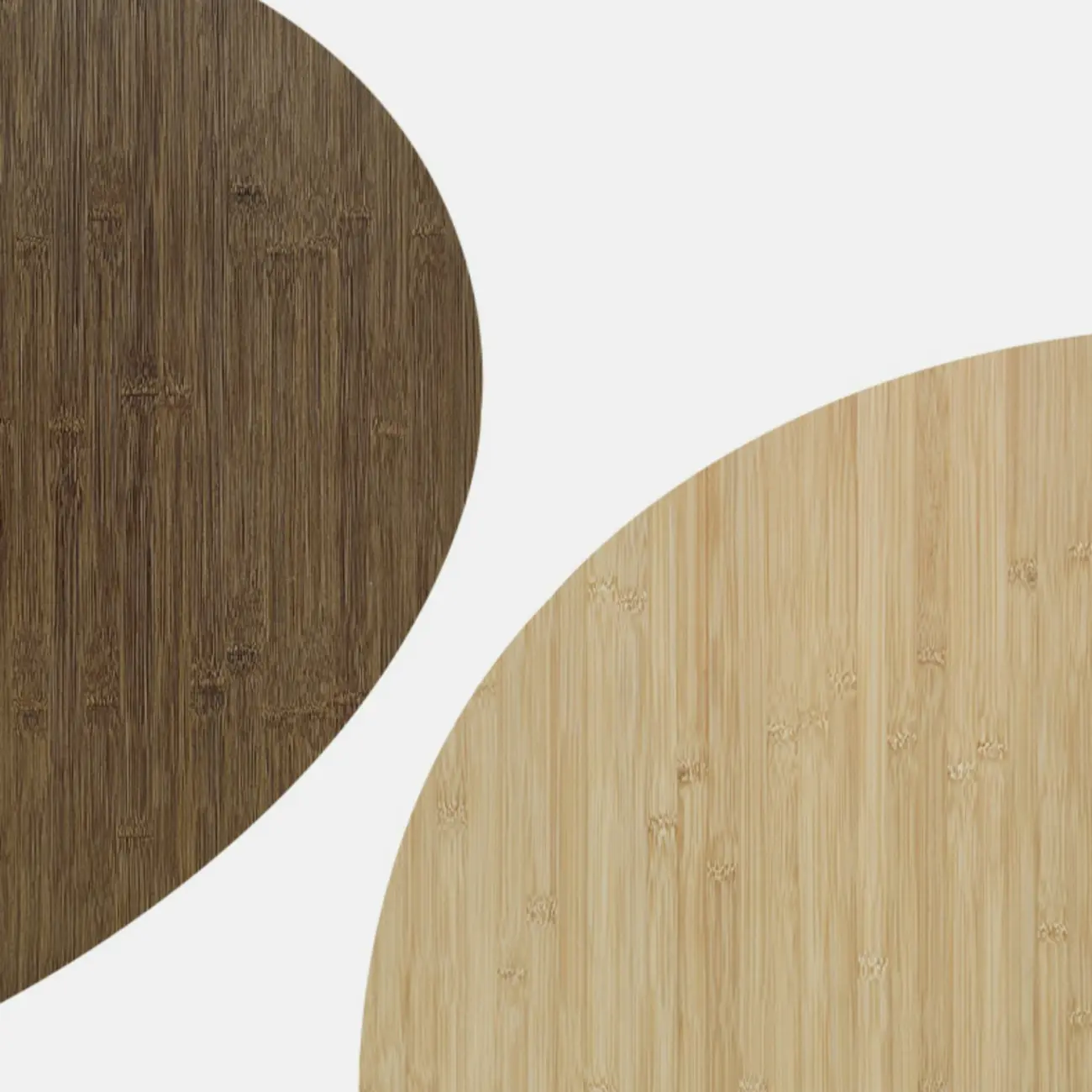 Counter Height Modern Bamboo Wood Round Bar Table