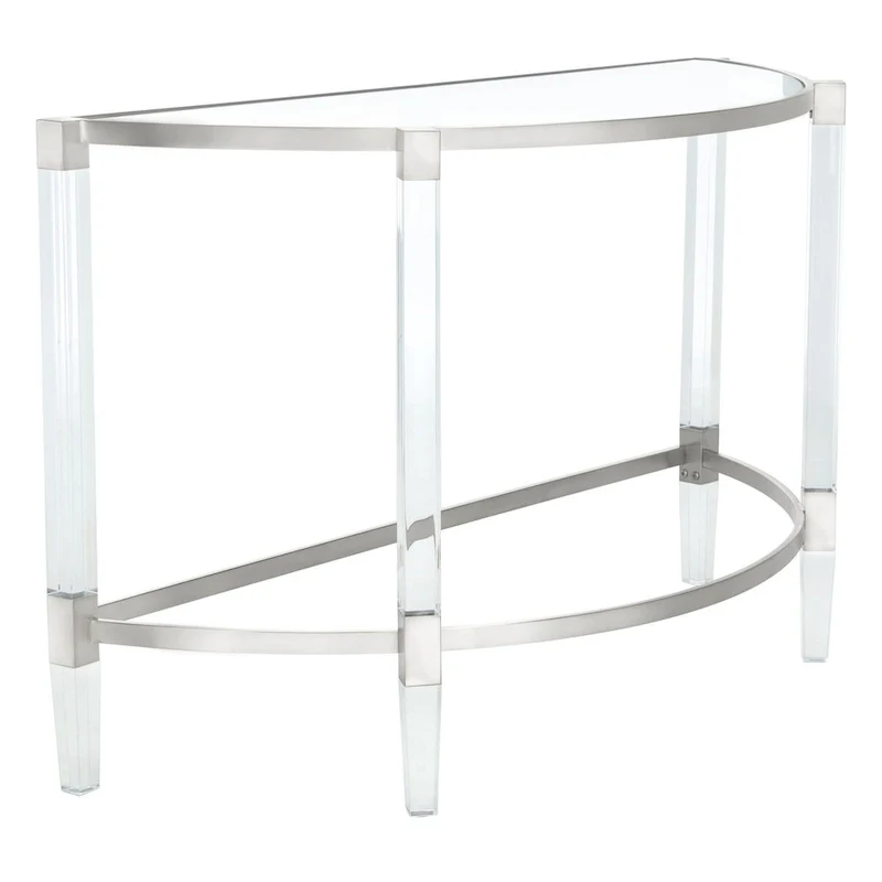 SAFAVIEH Couture Gunel Acrylic Console Table - 47.2 W x 17.7 L x 28.7 H - 47Wx18Dx29H