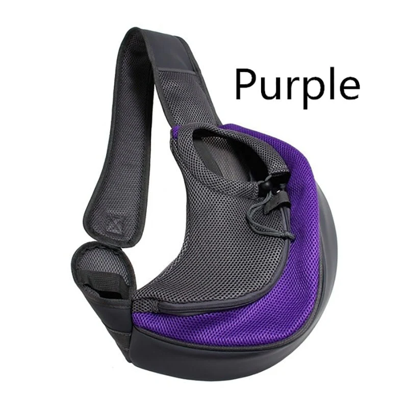 HULIANFU Pet Puppy Carrier S/L Outdoor Travel Dog Shoulder Bag Mesh Oxford Single Comfort Sling Handbag Tote Pouch - Deanwangkt