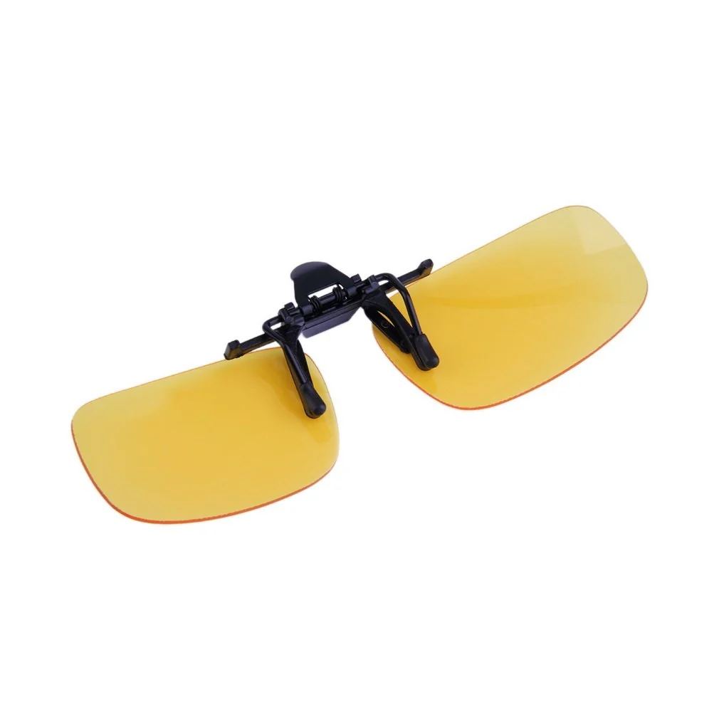 HULIANFU Unisex Clip Polarized Sunglasses Driving Night Vision Clip-on Flip-up Lens Sunglasses Cool Eyewear Clip On Lens Anti-UV 400 - Deanwangkt