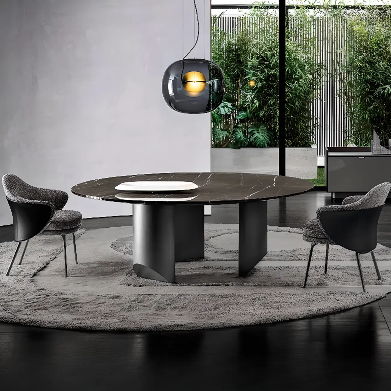 Modern Cotton Upholstered Leather Fabric Dining Room Chair