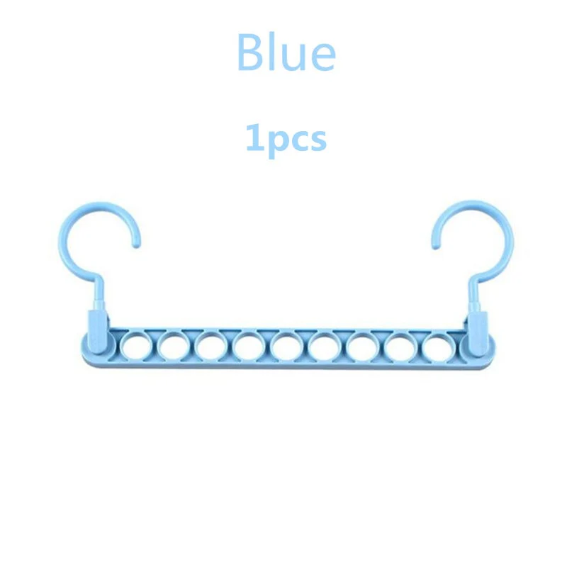 HULIANFU Magic 9-hole Support Circle Clothes Hanger Clothes Drying Rack Multifunction Plastic clothes rack Home Storage Hangers - Deanwangkt