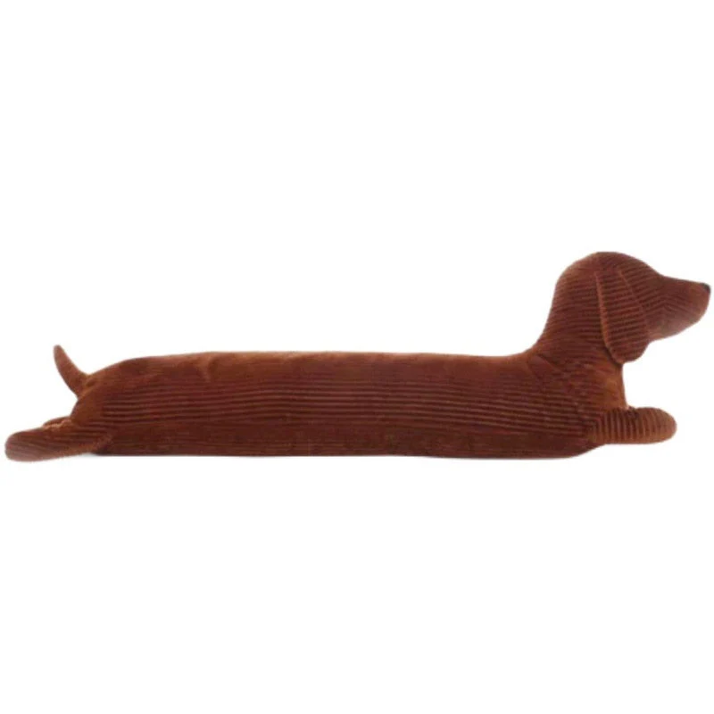 HULIANFU JOYLOVE 55~120cm Dachshund Dog Cushion Lovers Brown Cute British Short-legged Dachshund Dog Pillow Cushion Sofa Gift Plush doll - Deanwangkt
