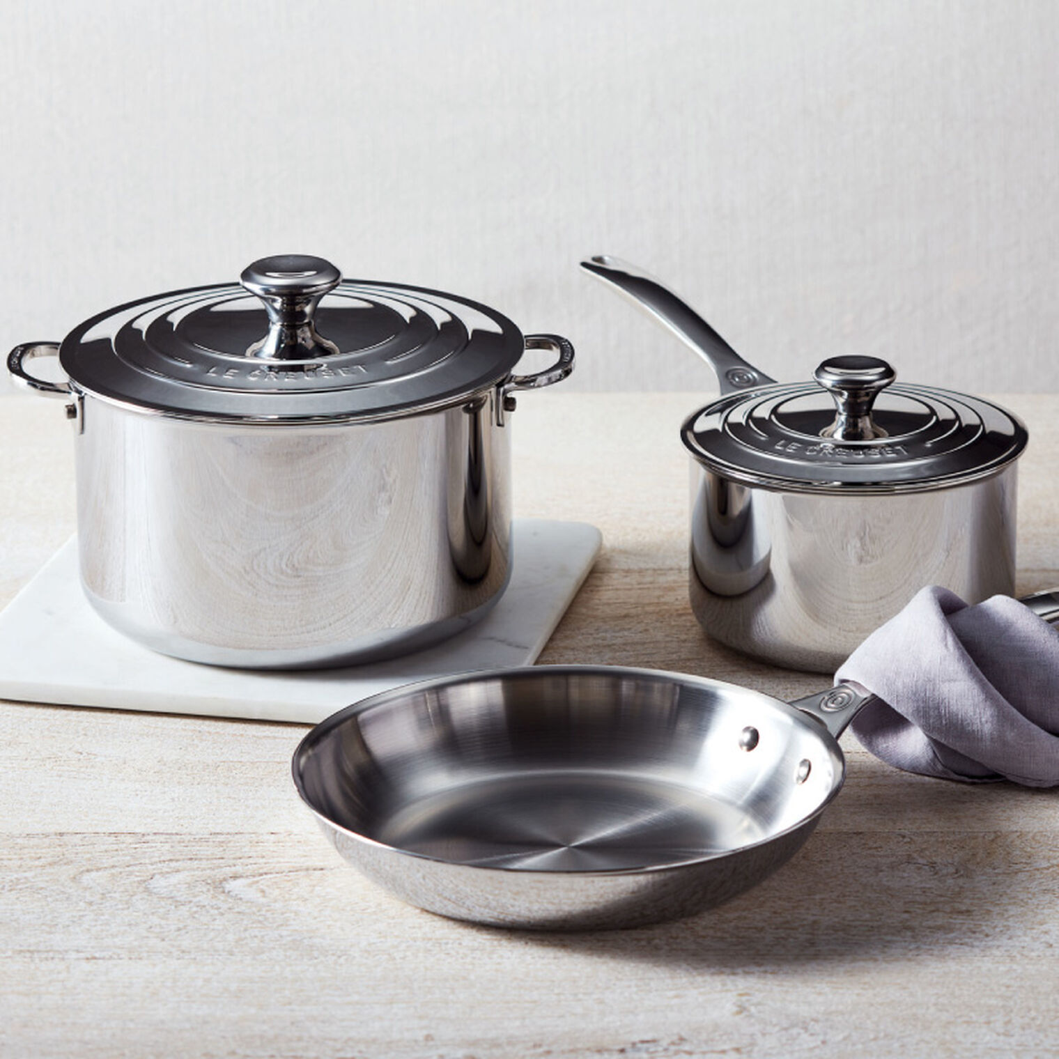Signature Stainless Steel 5-Piece Cookware Set