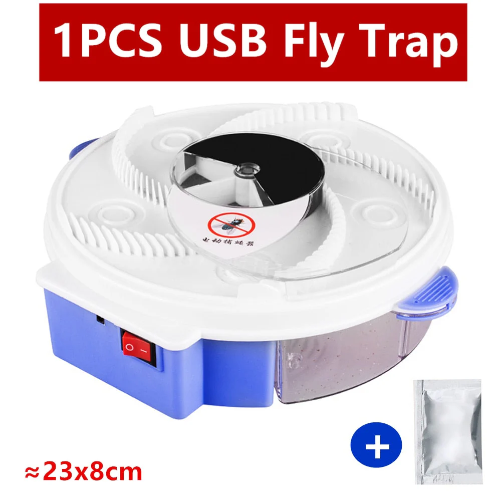 HULIANFU Upgraded Version USB Flytrap Automatic Pest Catcher Fly Killer Electric Fly Trap Device Insect Pest Reject Control Catcher - Deanwangkt