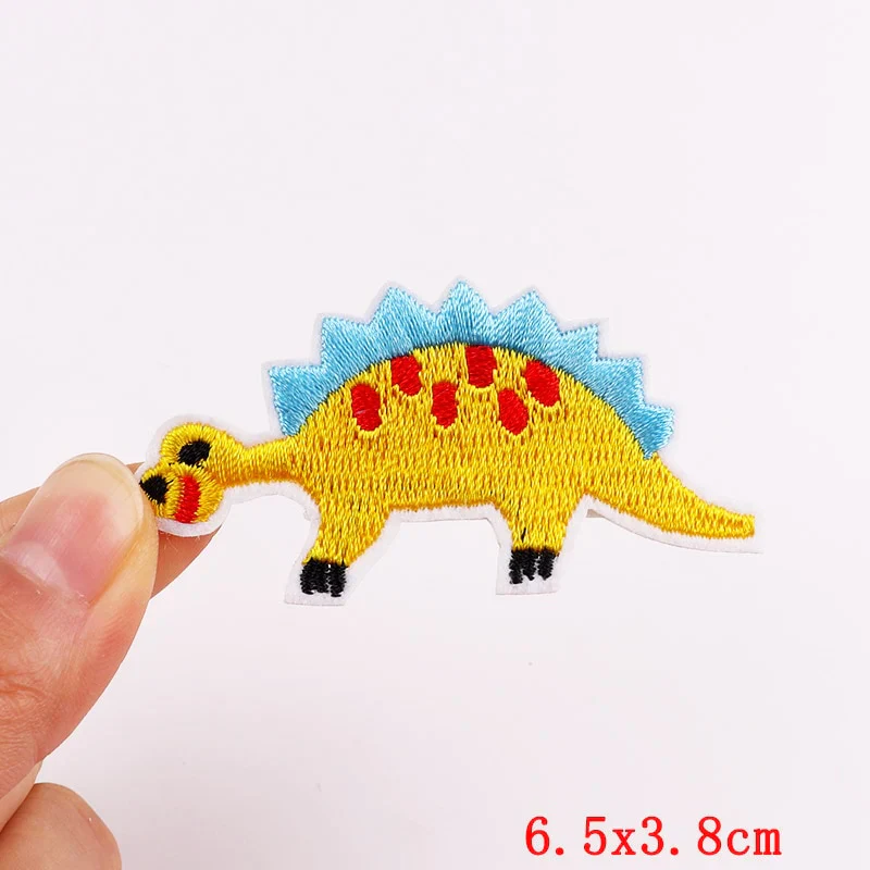 HULIANFU Mushroom Applique Embroidered Patches On Kids Clothes DIY Iron On Patches Cartoon Patches For Clothing Stickers Animal Badges - Deanwangkt