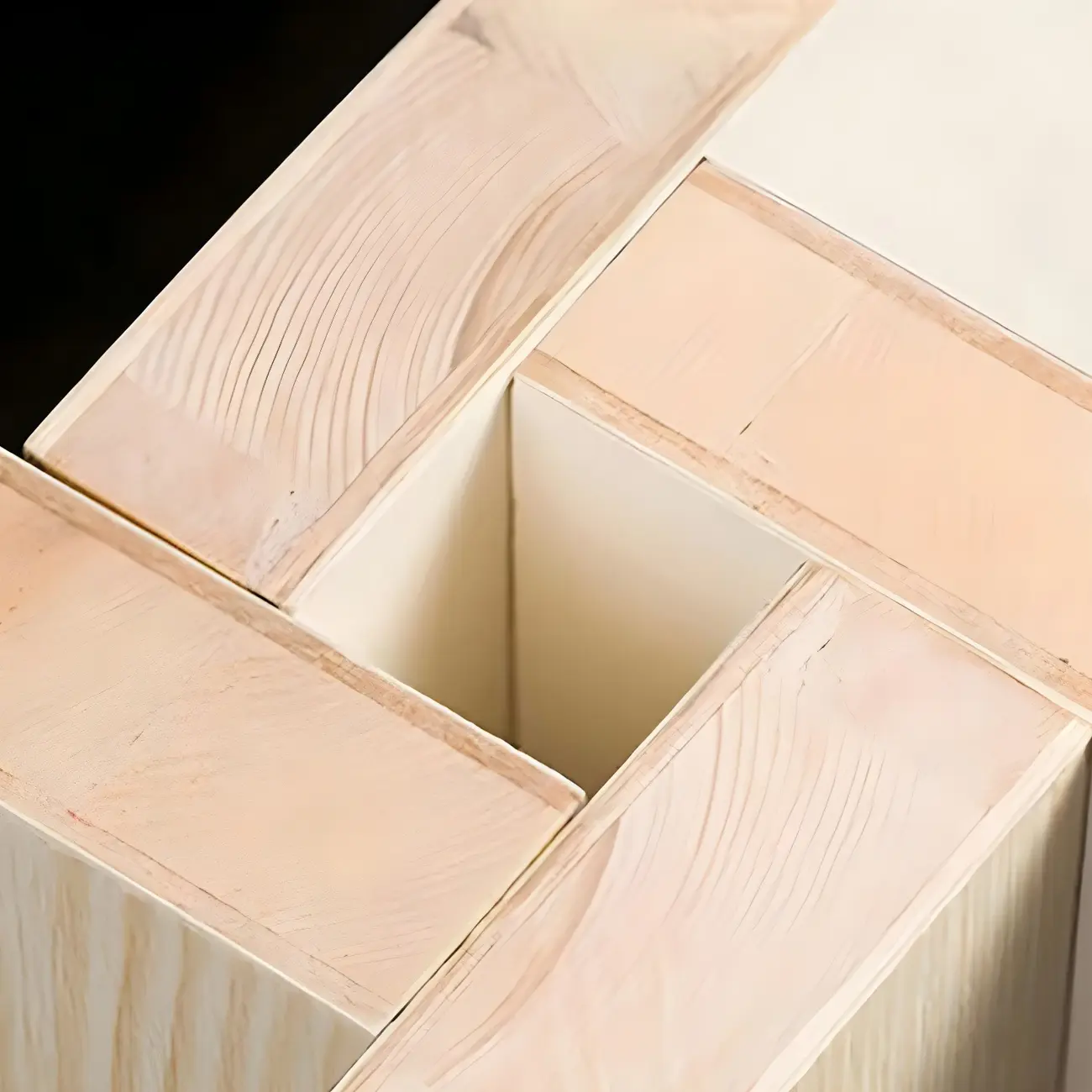 White Wall-Mounted Cube Wood Display Bookcase