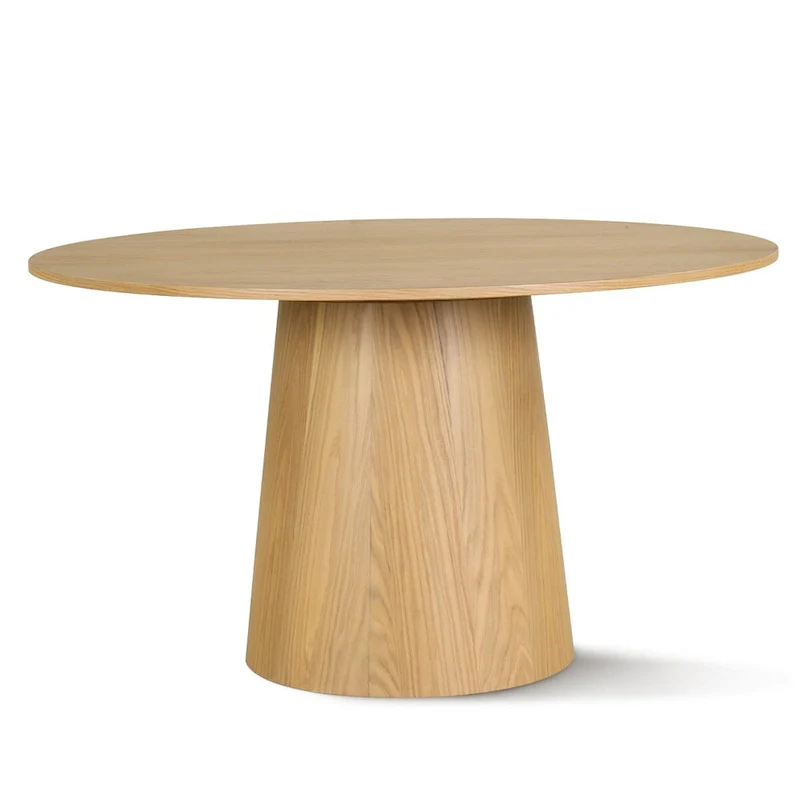 52   Solid Oak Round Pedestal Dining Table