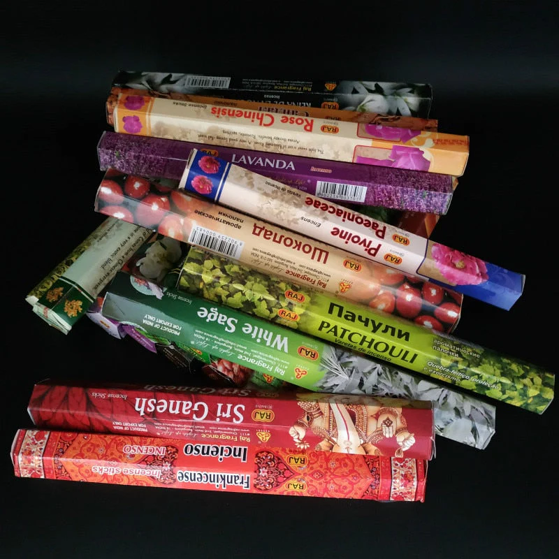 HULIANFU T 56 Fragrances India Incense Stick Handmade Aromatherapy Sticks 20 Sticks Per Box Sandalwood Lavender Meditation Incenses - Deanwangkt