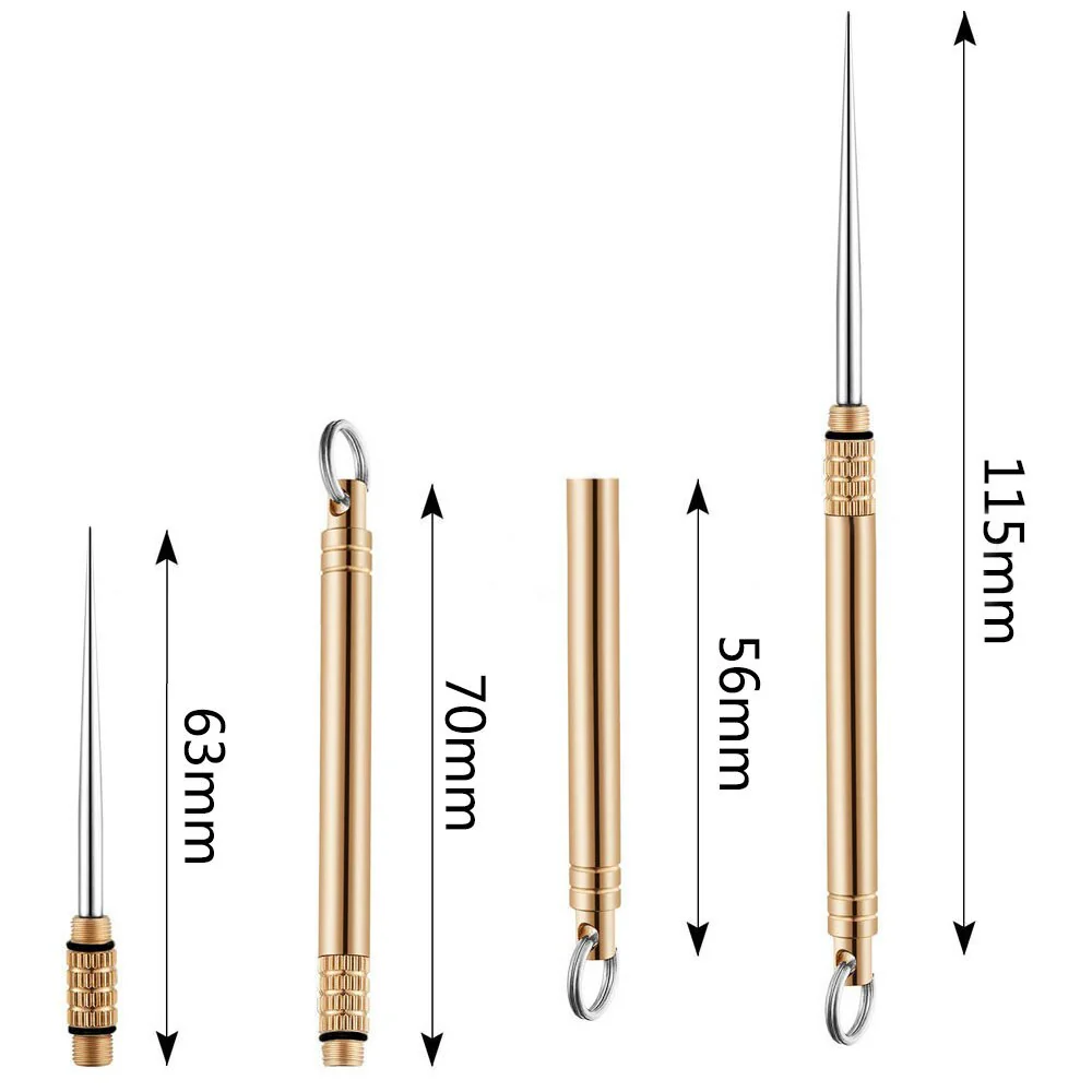 HULIANFU Titanium Outdoor Edc Portable Multi-Purpose Toothpick Bottle Fruit Fork Camping Tool Toothpick Tube Is More Durable Than Floss - Deanwangkt