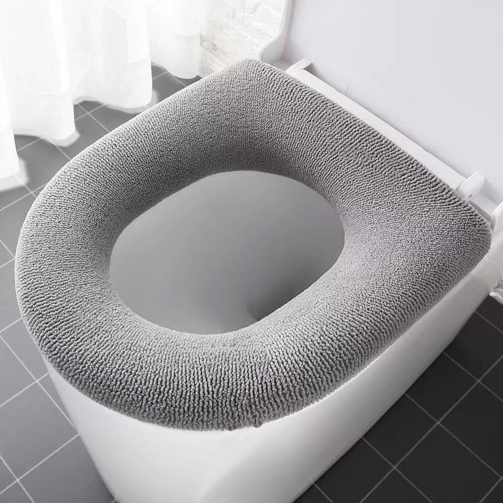 HULIANFU Universal Four Seasons Thickened Househol Soft Mat Autumn Winter Toilet Cover Toilet Seat Cushion Thick Plush Warm Pads - Deanwangkt