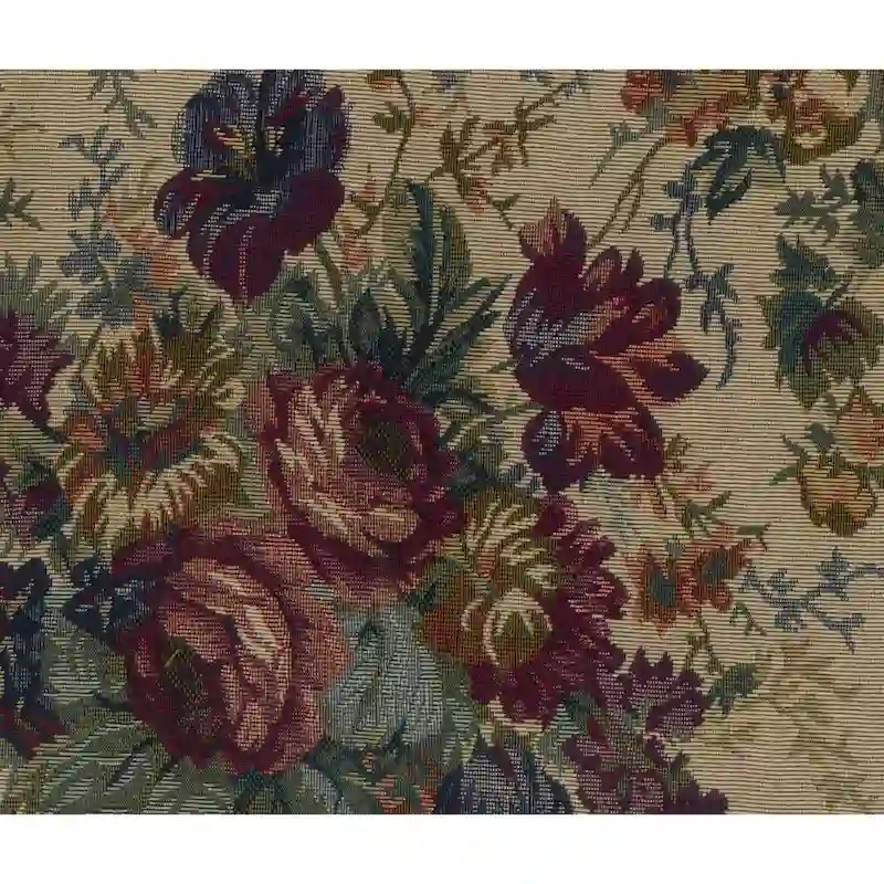 Bali 18-inch Footstool with Tapestry Cushion