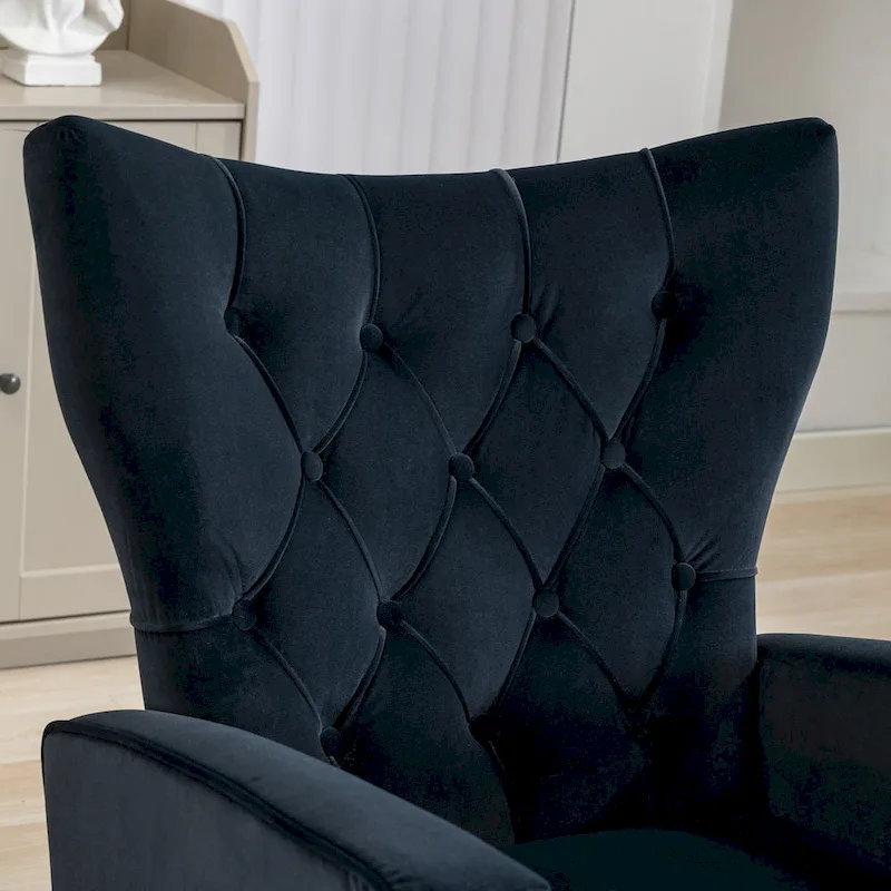 Tufted Rocking Chair Single Sofa Accent Rocker