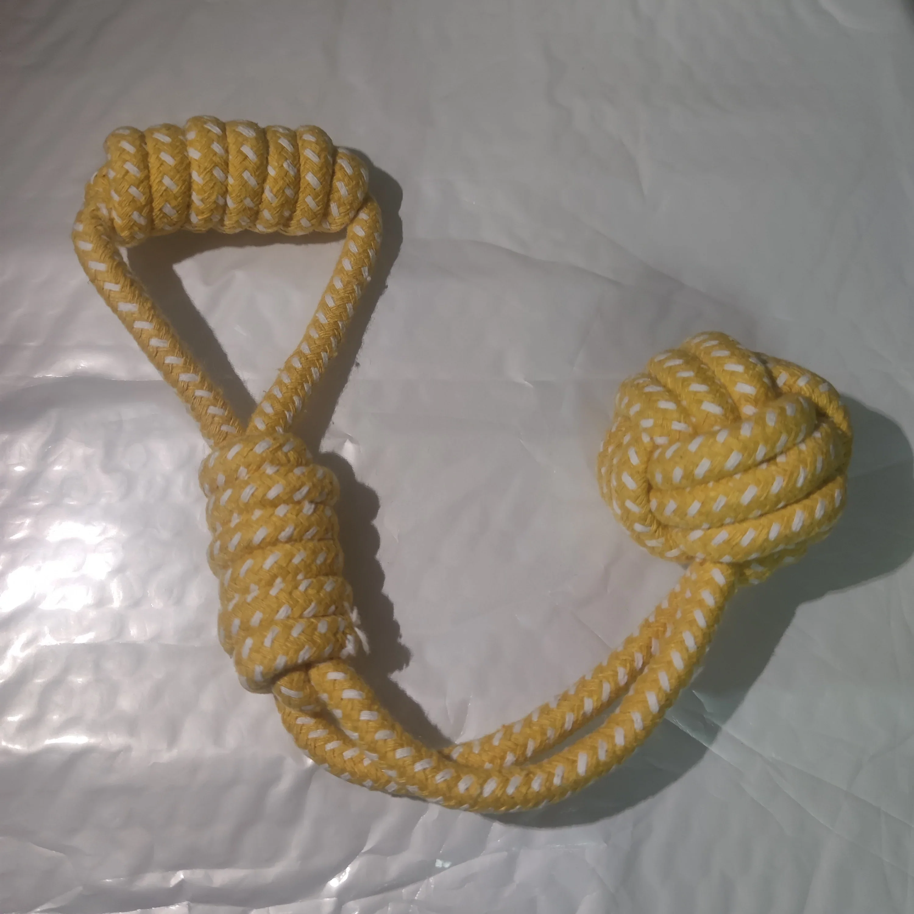 HULIANFU MZHQ 1 Solid color Cotton Rope Braided Labrador Training Molar Teeth Bite-Resistant Teeth Cleaning Dog Pet Toy Ball Dog Supplies - Deanwangkt