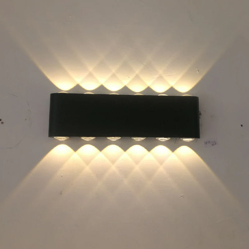 HULIANFU Led Wall Lamp Aluminum Outdoor IP65 Waterproof Up Down Wall Light For Home Stair Bedroom Bedside Bathroom Corridor Lighting - Deanwangkt