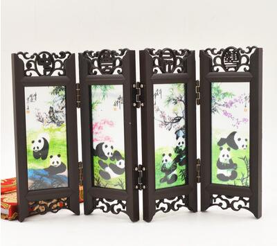 HULIANFU Multi-pattern Antique Small Screen Chinese Style Mask  Ornaments Features Crafts Tourism Souvenirs Gift  Home Decoration - Deanwangkt