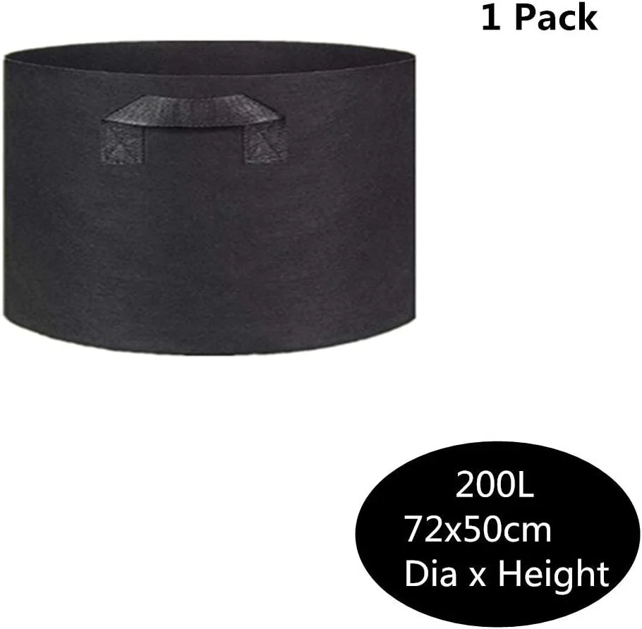 HULIANFU Planting Bag Black/Grey Potato Fabric Vegetable Seedling  growing pot garden tools 1-15 Gallon Eco-Friendly Grow bag - Deanwangkt