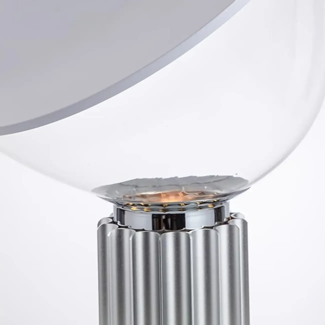 Modern Glass Dome Table Lamp with LED Options