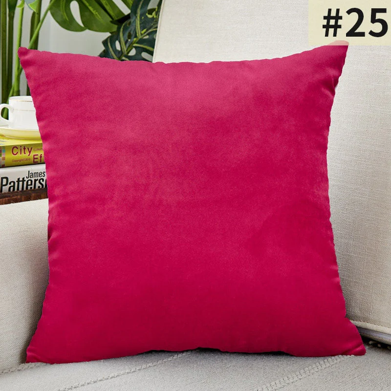 HULIANFU Super Soft Cushion Cover Velvet Pillow Cover For Sofa Living Room Housse De Coussin 30x50cm Decorative Pillows Nordic Decoration - Deanwangkt