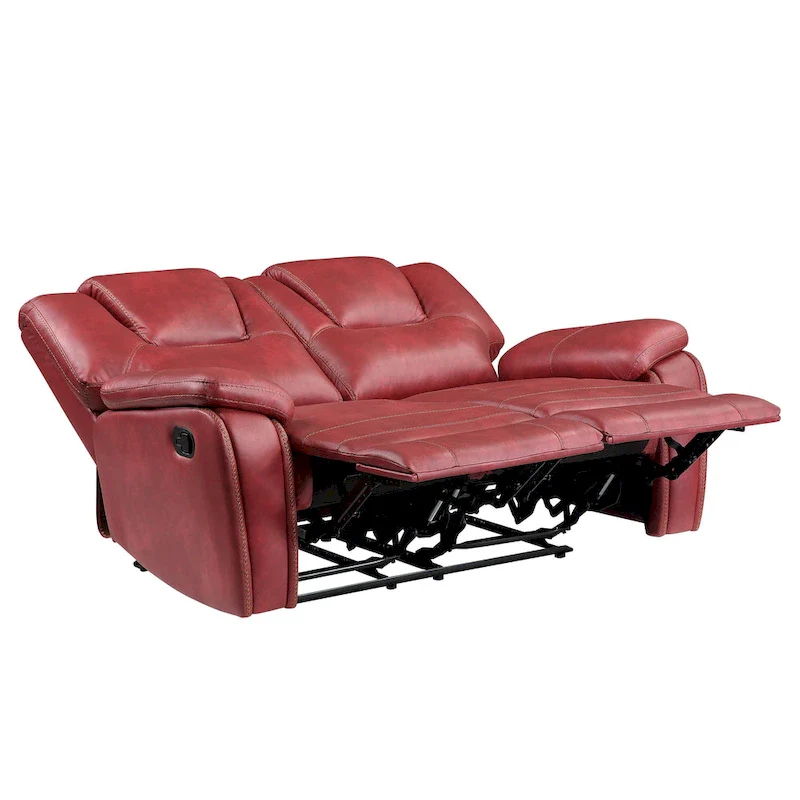 Kameryn Faux Leather Manual Reclining Loveseat