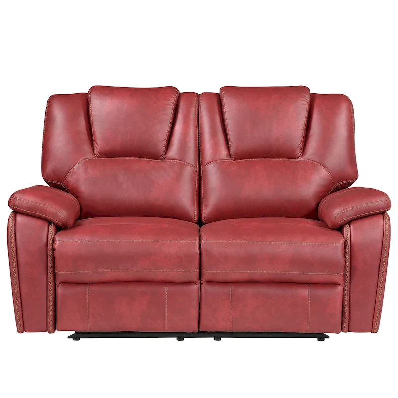 Kameryn Faux Leather Manual Reclining Loveseat