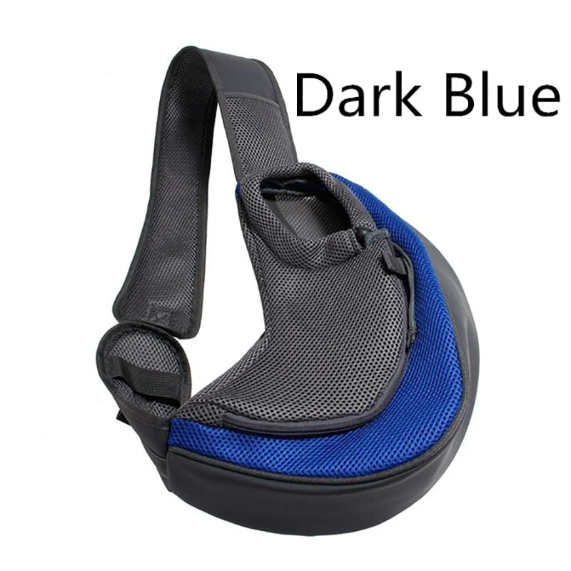 HULIANFU Pet Puppy Carrier S/L Outdoor Travel Dog Shoulder Bag Mesh Oxford Single Comfort Sling Handbag Tote Pouch - Deanwangkt