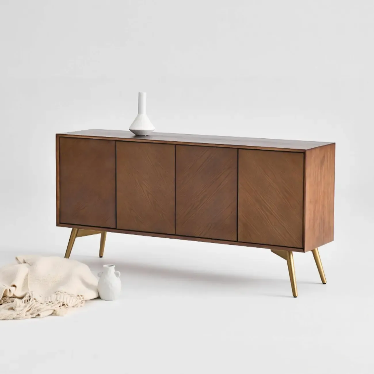 Modern Wood Sideboard Buffet Cabinet