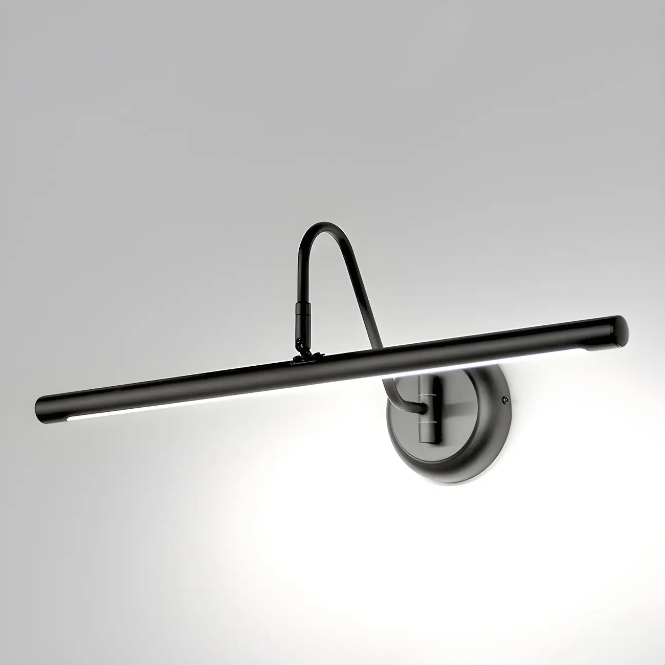 Wall-Mounted Linear Black Bathroom LED Vanity Light